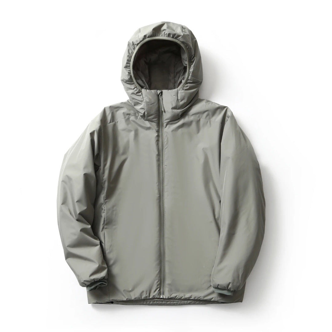 Couple's Cotton-padded Outdoor Waterproof Thermal And Windproof Ski Hooded Jacket
