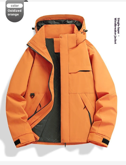 Spring And Autumn New Single Layer Shell Jacket Windproof Waterproof Outdoor Sports Cycling Clothing