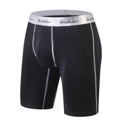Men's Long Leg Underwear Cotton Extended Anti-friction Leg Boxers
