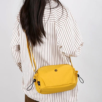 Lightweight Nylon Fashionable Simple Versatile Casual Multi-layer Shoulder Travel Crossbody Bag For Women