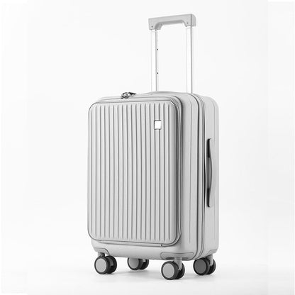 Front Open Luggage 20-inch Boarding Drop-resistant Trolley Case Extended Luggage Case