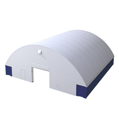 80'x80'x25' Double Truss Container Canopy Shelter– Reinforced Series