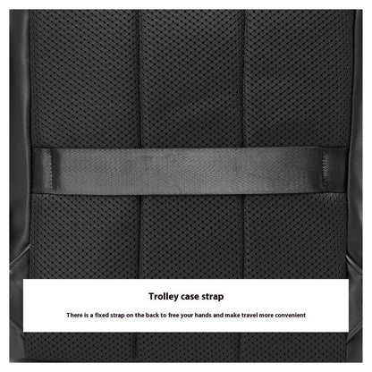 Men's Leather Backpack Large Capacity Business Computer Bag