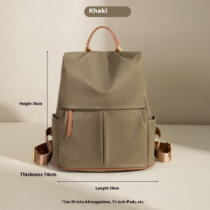 Fashion Commuter Contrast Color Travel Bag Large-capacity Backpack