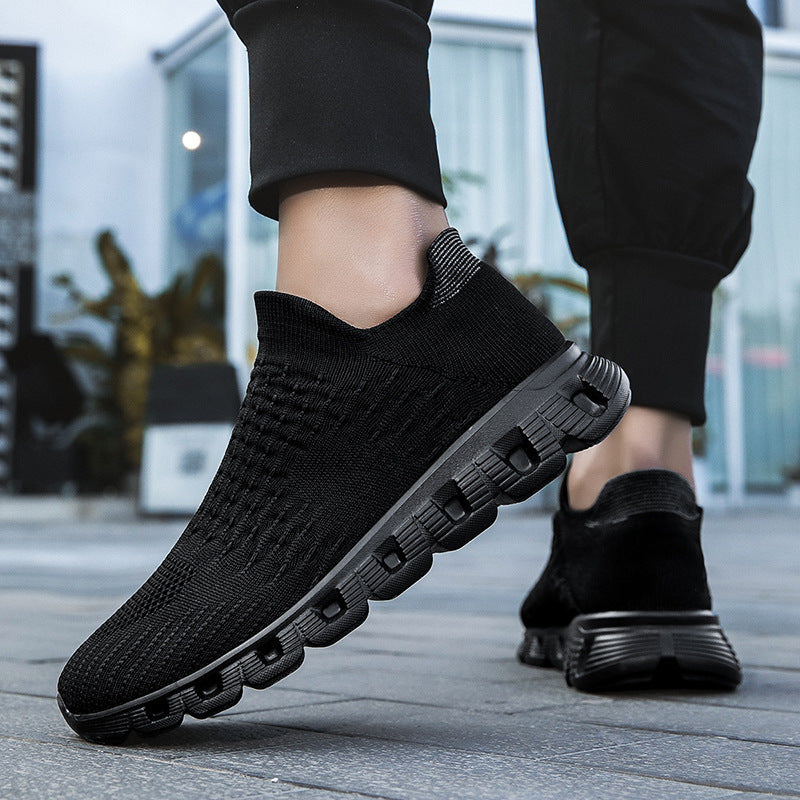 Slip-on Plus Size Flying Woven Women's Shoes