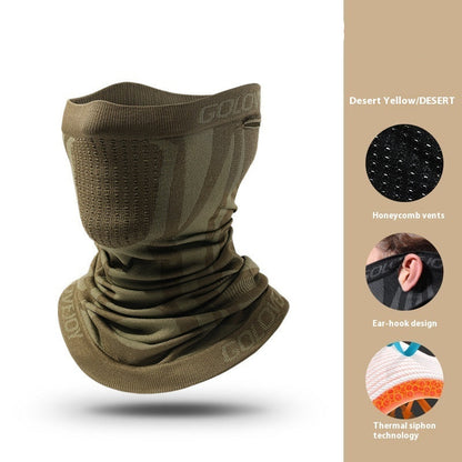 Ski Mask Ear Hanging Face Care Scarf Windproof Thermal Headgear