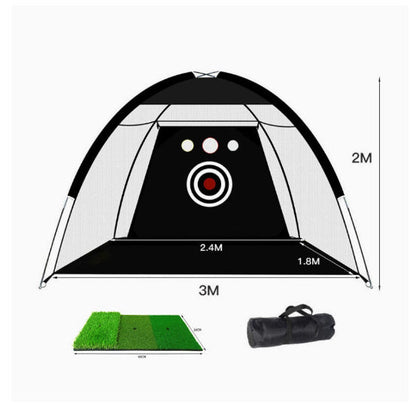 Golf Practice Net Tent Golf Hitting Cage Garden Grassland Practice Tent Golf Training Equipment Mesh Outdoor