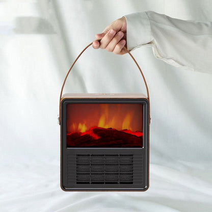 Household Small Wood Grain Electric Heater