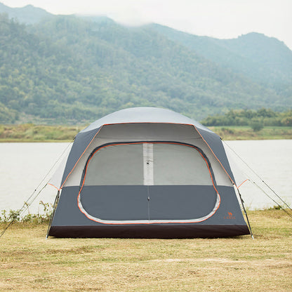 Outdoor Tent Quick Build Glass Pole Waterproof Shading Large Space Rain Camping Travel Tent