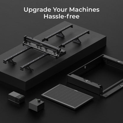 xTool S1 + 1064nm IR Laser Kit: Enclosed Diode Laser Engraver & Cutter