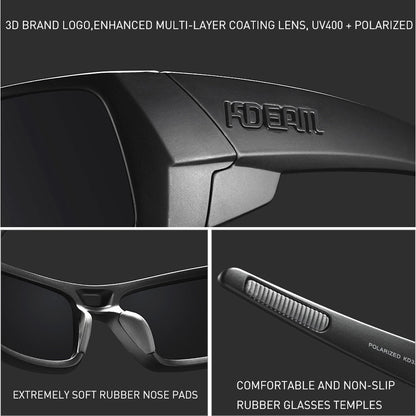 New Outdoor Sports Polarized Sunglasses Square Versatile Eye Protection Colorful Sunglasses