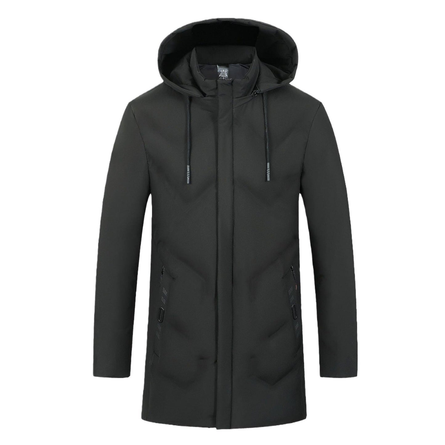 Thickened Mid-length Casual Warm Cotton Men's Jacket