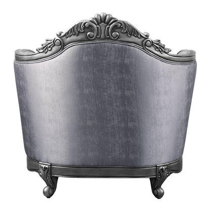 Ariadne - Chair With Pillow - Fabric & Platinum