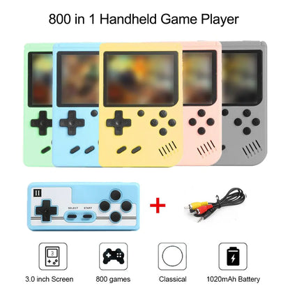 Handheld Game Console Built-In 800 Classic Games