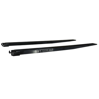 Greatbear 10ft Forklift Extensions 6” Wide Forks, 6600lbs Capacity (Pair)