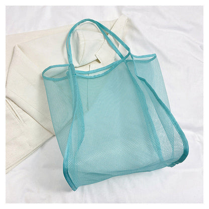 Transparent Mesh One-shoulder Bag Fashionable Lightweight And High-capacity