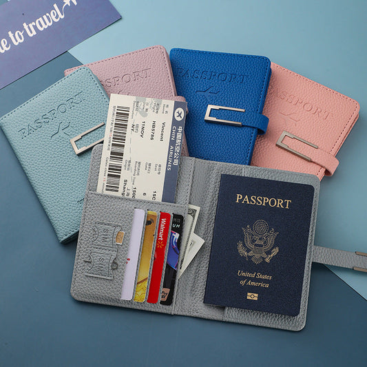 Multiple Card Slots Passport Jacket Leather Travel Agency Luggage Tag Notebook Suit