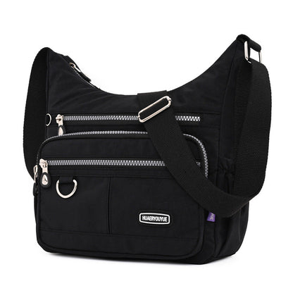 Nylon Womens Water-resistant Crossbody Bag