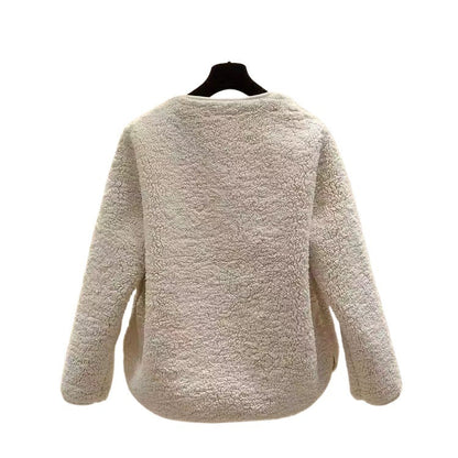 Simple And Elegant Loose And Stylish Long-sleeved Top