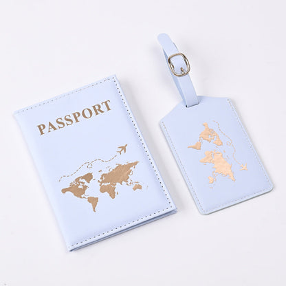 New PU Map Gilding Passport Cover