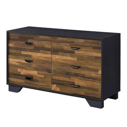Eos - Dresser - Walnut & Black
