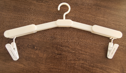 Travel folding hanger-without clips-fish belly white-ABS+PP-1 piece