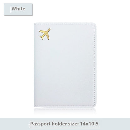 Multifunctional Id Bag Pu Leather Passport Cover