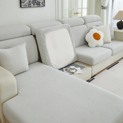 Four-season universal new solid color sofa hats jacquard all-inclusive sofa cushion covers non-slip breathable sofa hats wholesa