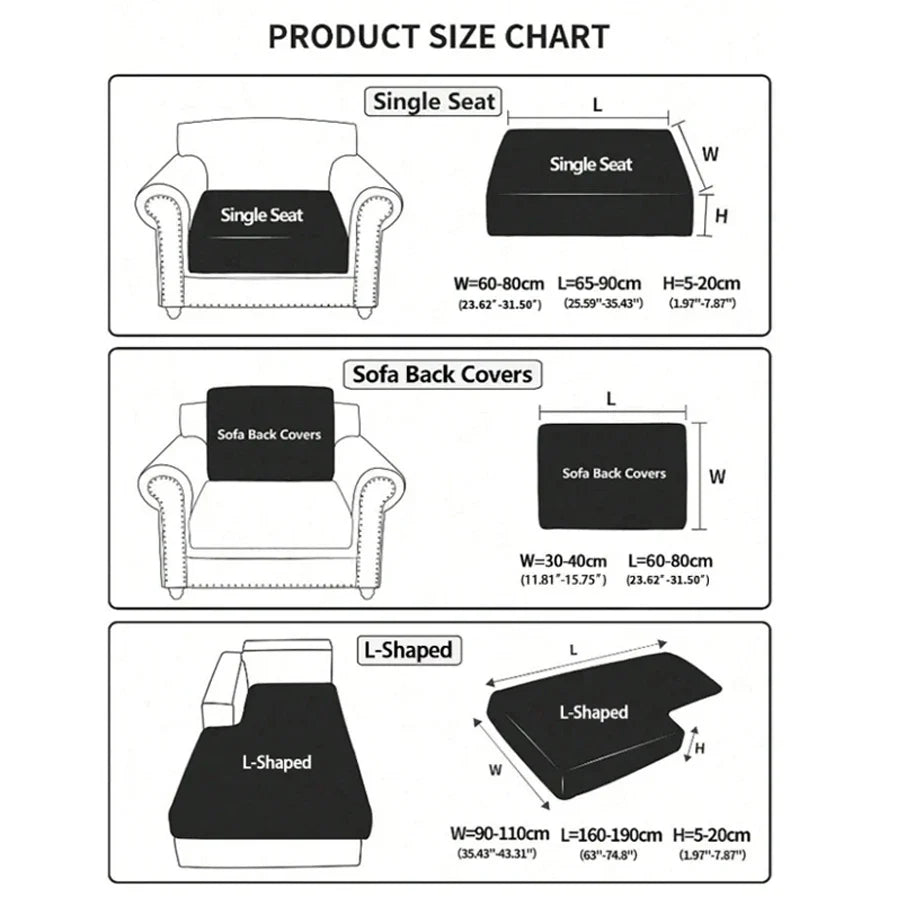 Four-season universal new solid color sofa hats jacquard all-inclusive sofa cushion covers non-slip breathable sofa hats wholesa