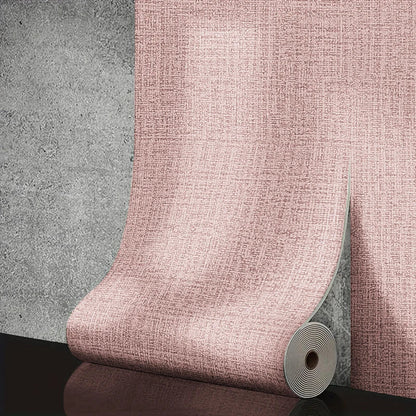 50cm Linen 3D Foam Self-adhesive PVC Solid Color Thickened Waterproof Background Wall Renovation Wallpaper Wall Stickers