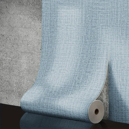 50cm Linen 3D Foam Self-adhesive PVC Solid Color Thickened Waterproof Background Wall Renovation Wallpaper Wall Stickers