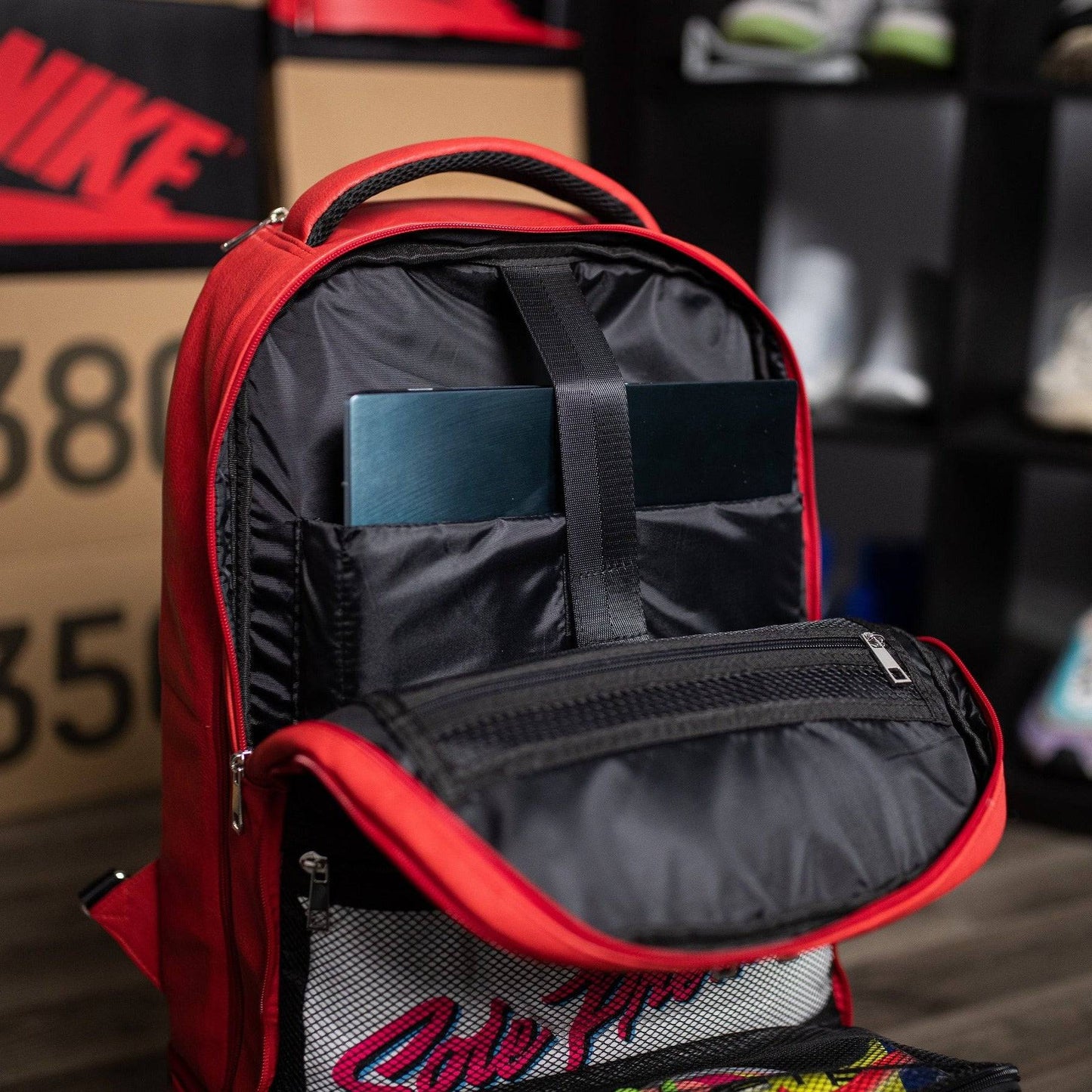 Red Leather Carry-On Roller Bag (Only 150 Made)