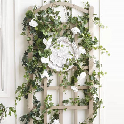 76-inch Tall Mocha Tan Brown Vinyl Garden Trellis