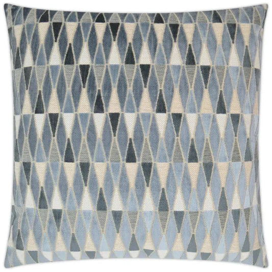 Abrash Atlantic Slate Blue Large Throw Pillow Insert