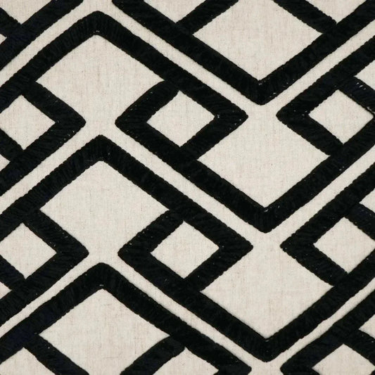 Accolade Onyx Geometric Black Large Throw Pillow Insert