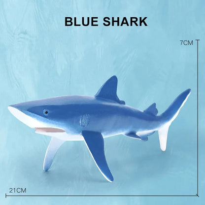 Simulation Marine Sea Life Whale Figurines Shark Cachalot Action Figures Ocean Animal Model Dolphin Hammerhead Educational Toys