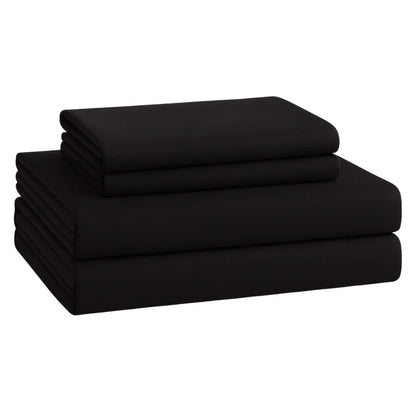 Bed Sheet Set, Fitted Sheet, Flat Sheet and Pillowcase, Wide Pocket, 2800 Thread Count, Premium Egyptian, Single, Double, Queen and King Size