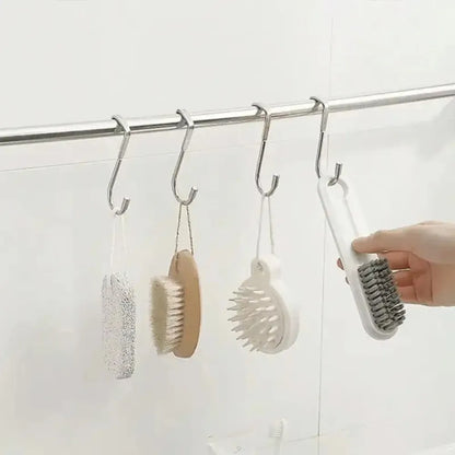 1 Piece Silver Metal Seamless Hook, Suitable for Kitchens, Bathrooms, and Wardrobes, No Drilling Required, Easy To Install