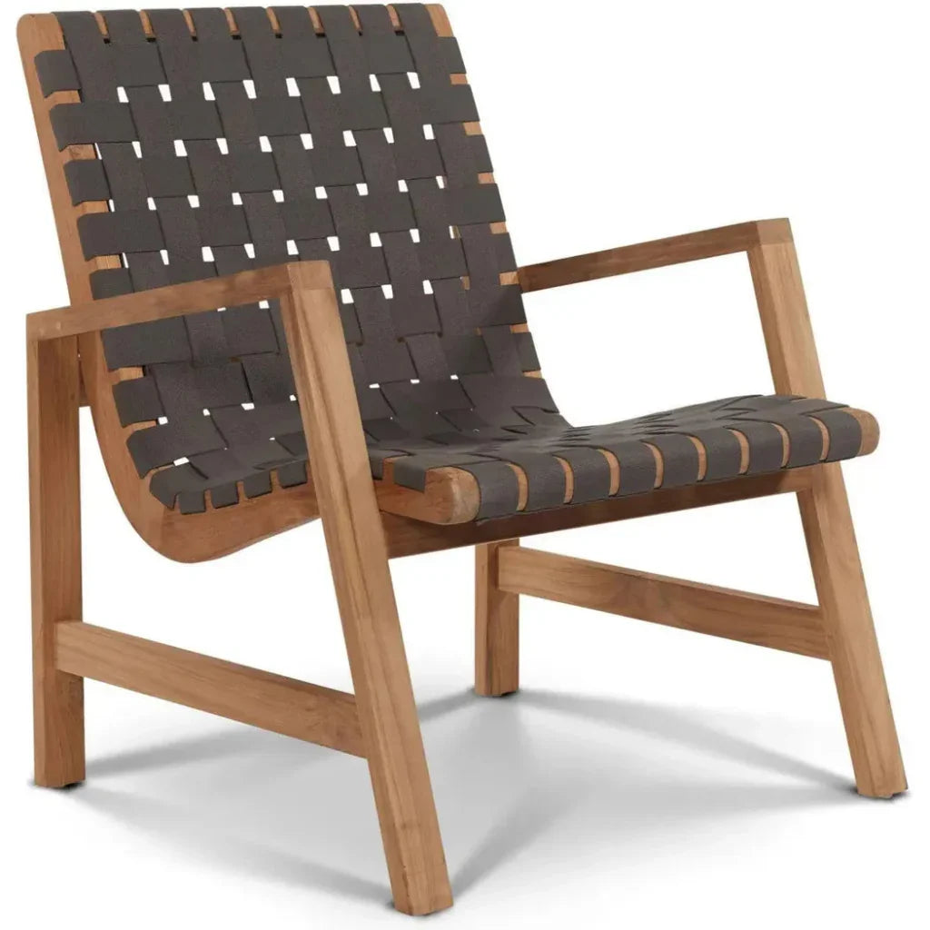 Aero Teak Woven Outdoor Chat Armchair