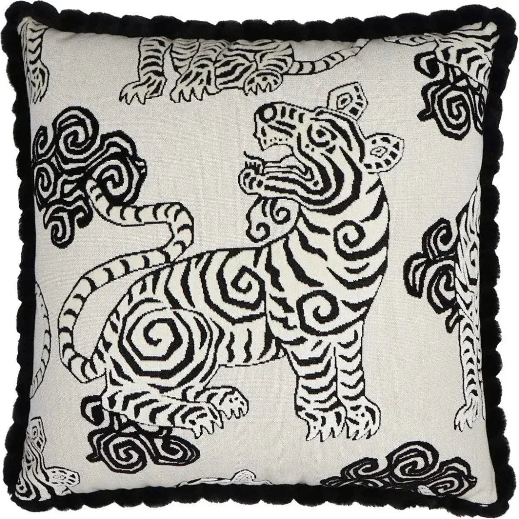 Akbar Tuxedo Novelty Black Large Throw Pillow Insert