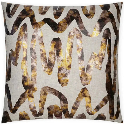 Alita Copper Abstract Copper Large Throw Pillow Insert