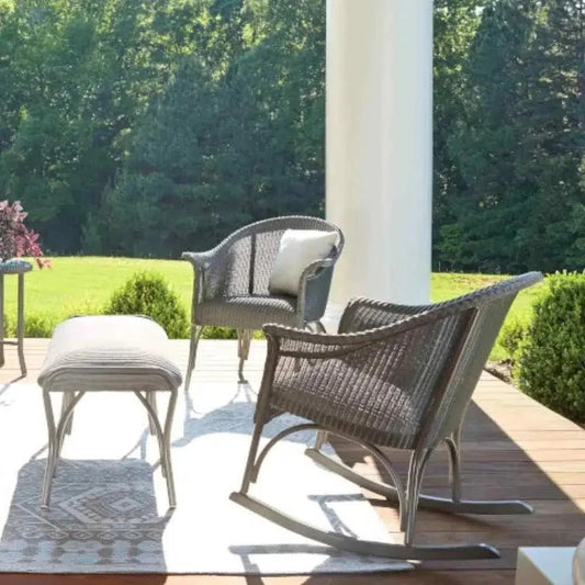 All Seasons Patio Lounge Rocker Padded Seat