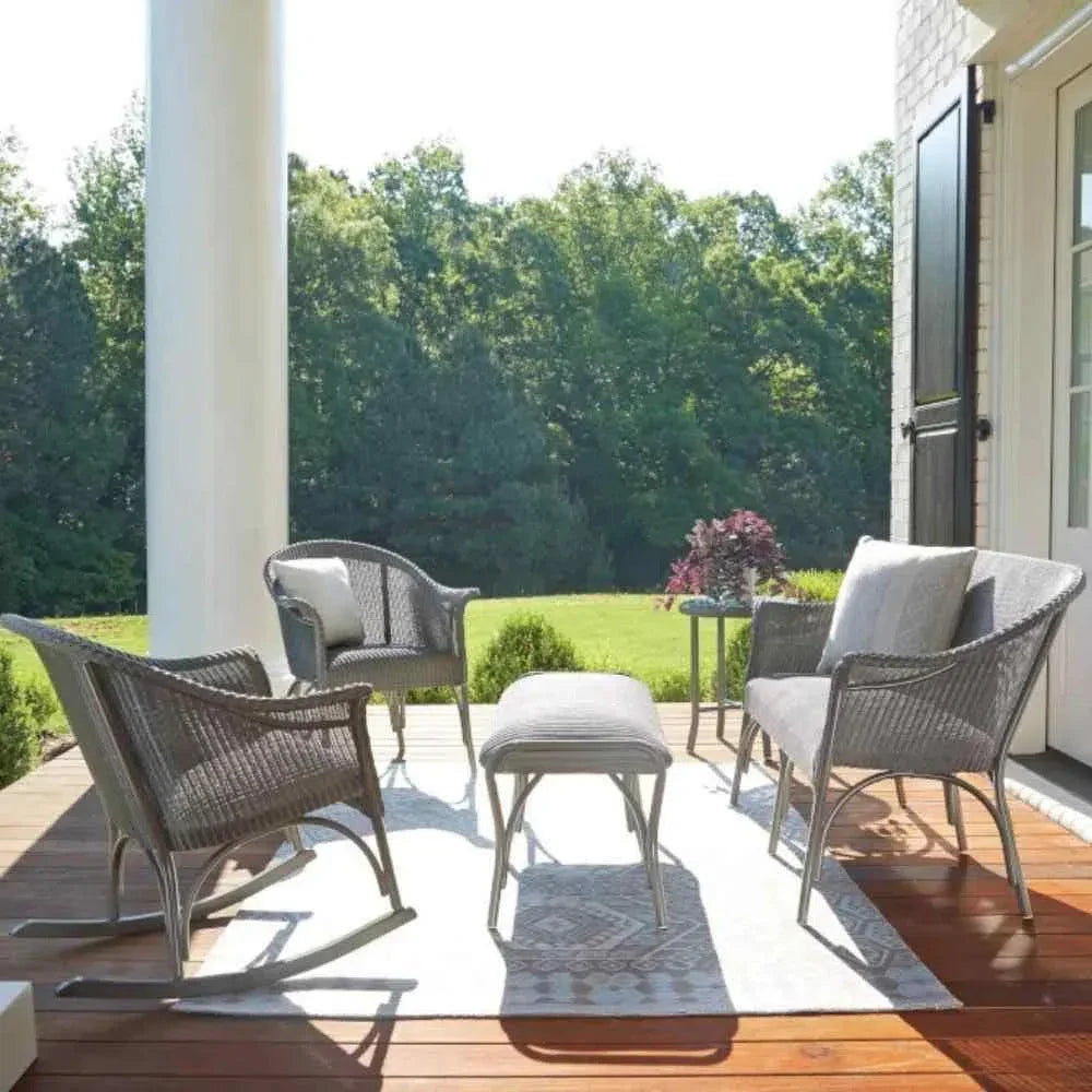 All Seasons Patio Lounge Rocker Padded Seat
