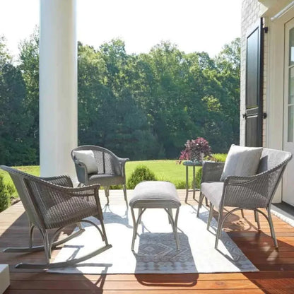 All Seasons Patio Lounge Rocker Padded Seat