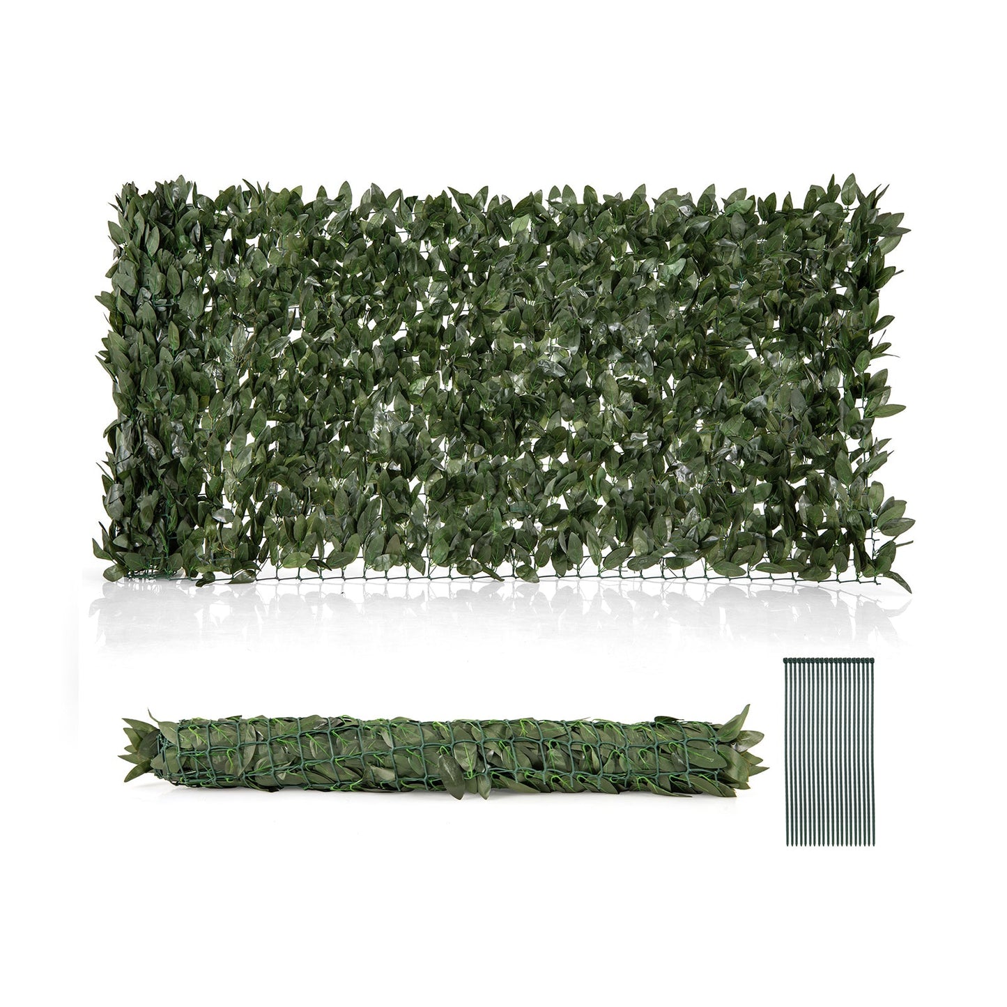 Artificial Lily Leaf Privacy Fence for Garden Yard Balcony Deck