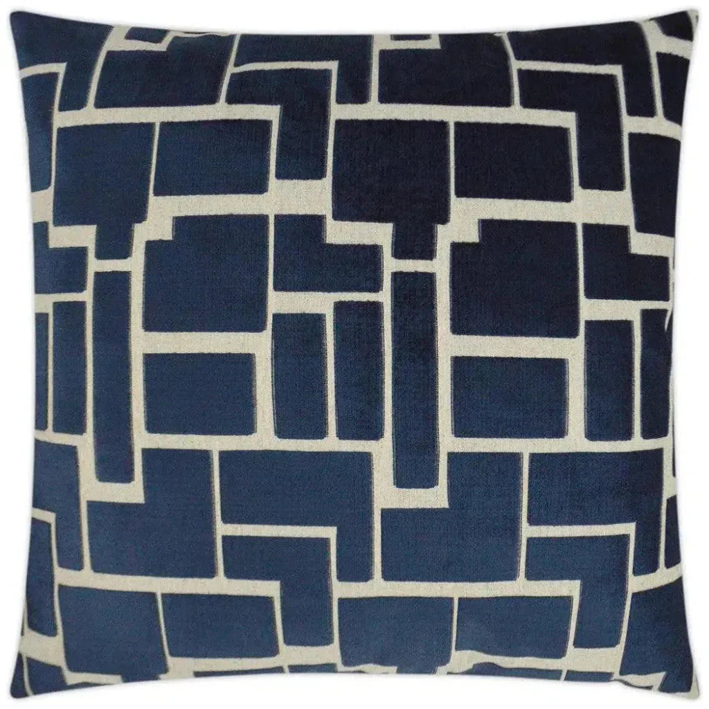 Aura Navy Navy Large Throw Pillow Insert