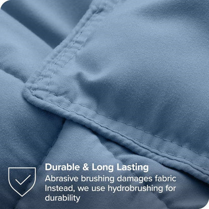 King/Cal King Size All Season Super Soft Down Alternative Comforter Set Blue