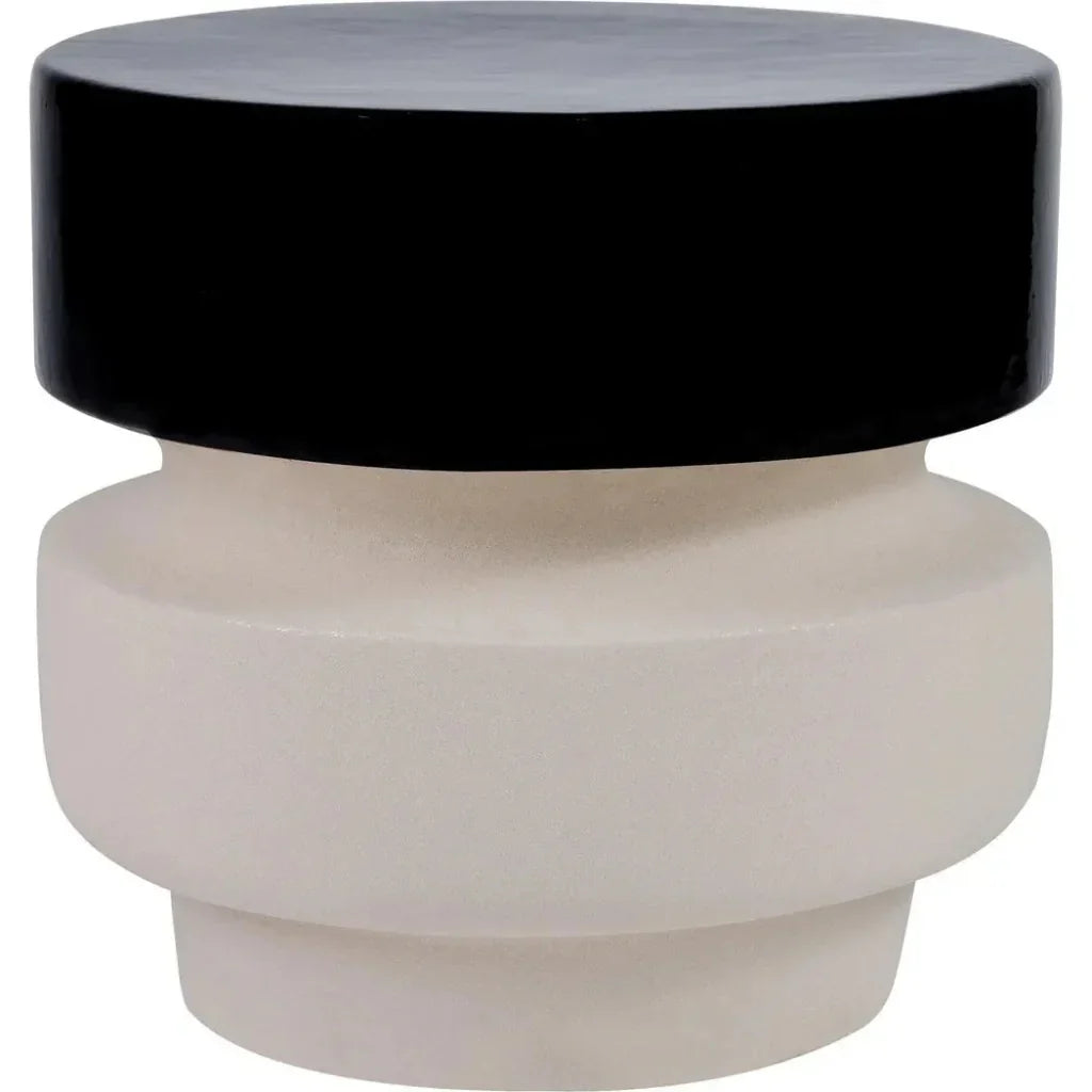 Balance Garden Stool 16" - Black Outdoor End Table