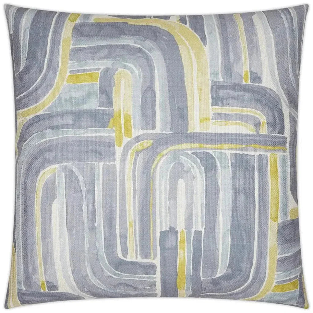 Bender Grey Slate Blue Large Throw Pillow Insert