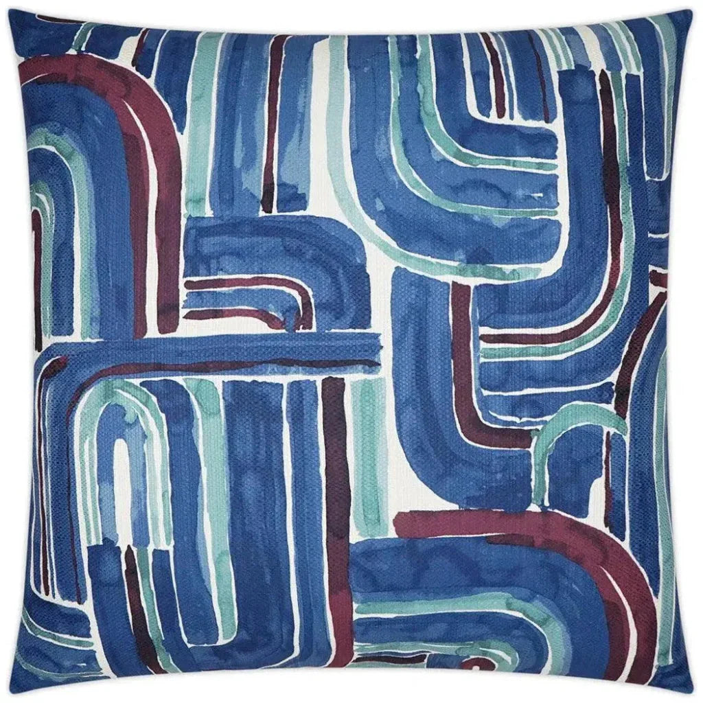 Bender Navy Abstract Blue Large Throw Pillow Insert